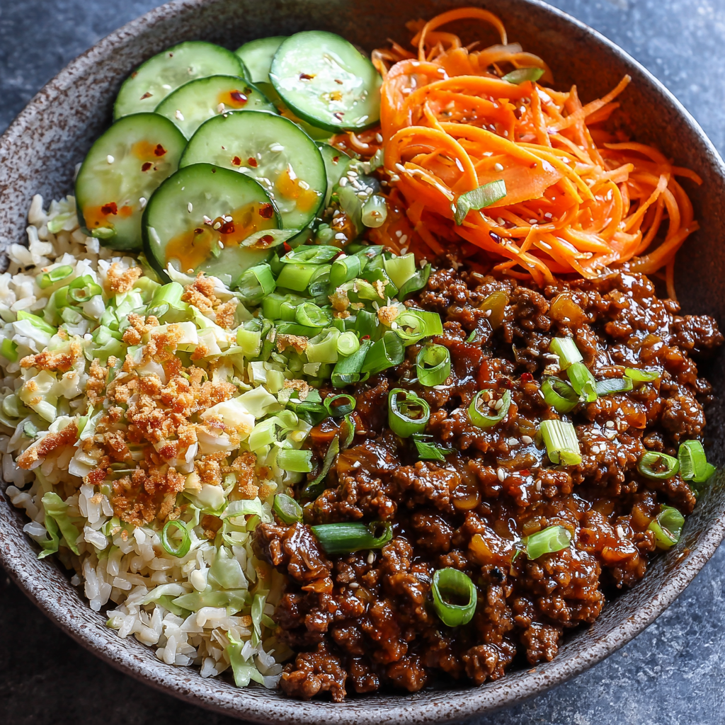 Viral Hot Honey Ground Beef Bowl : Sweet, Spicy & Meal Prep Ready