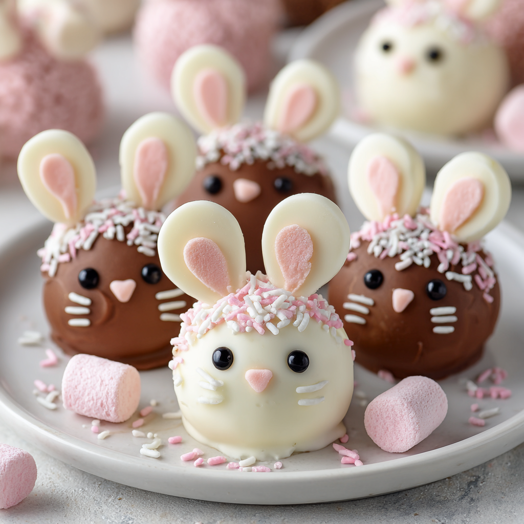 Adorable Bunny Oreo Balls : The Cutest Easter Treat for Kids & Parties