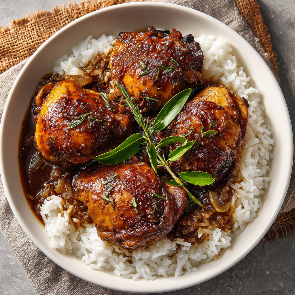 Chicken Adobo with Coconut Rice : Bold, Comforting & Flavor-Packed