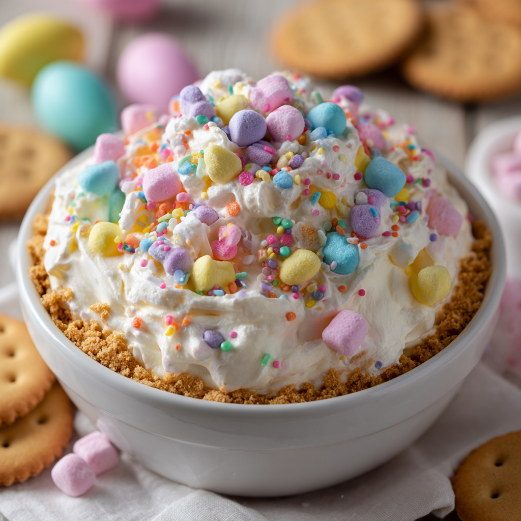 Easter Bunny Cookie Dip : Creamy No-Bake Spring Dessert