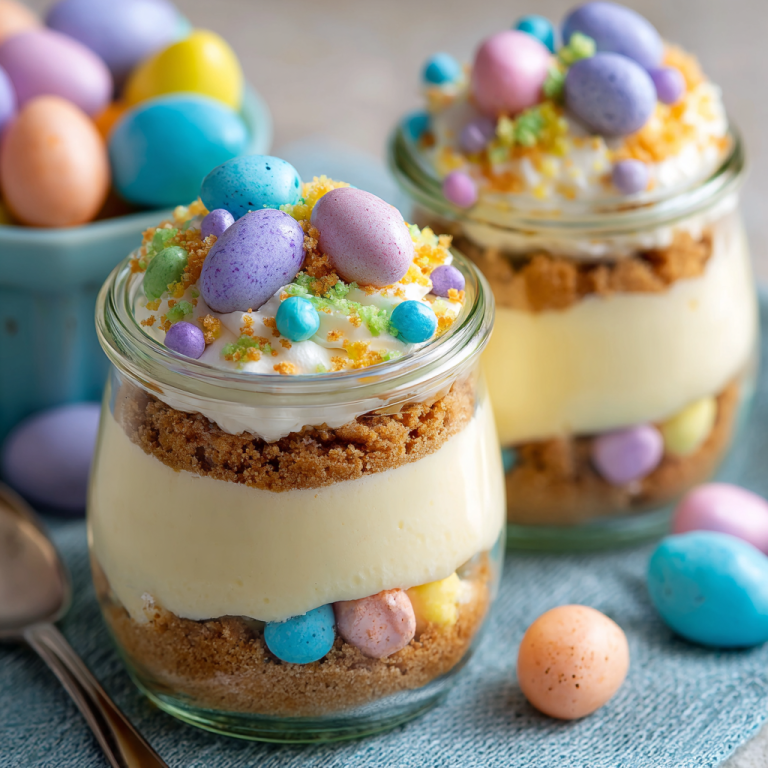 Easter Egg Cheesecake Jars : No-Bake Mini Spring Dessert Cups - The ...