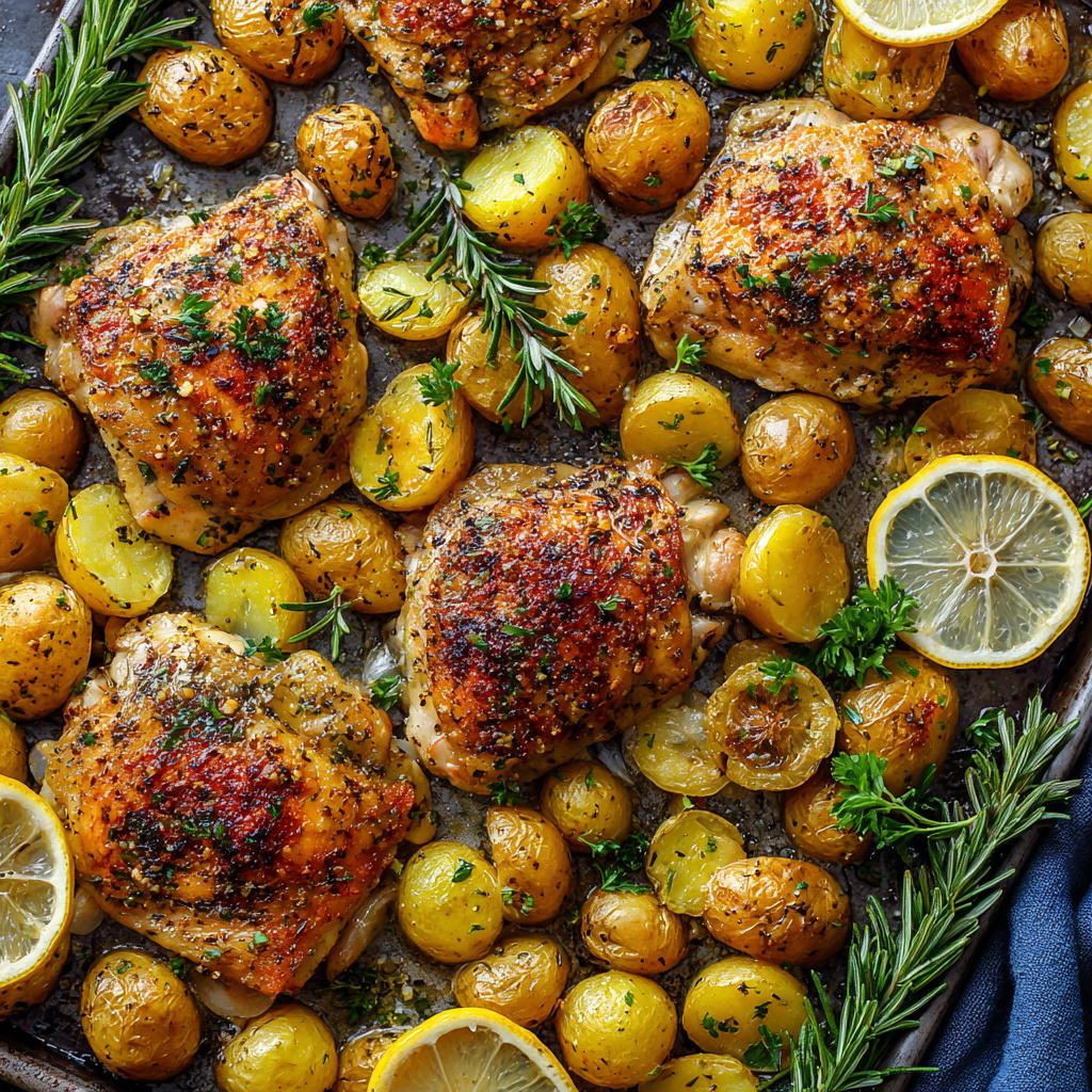 One-Pan Italian Chicken & Potatoes : Simple, Herby, and Full of Flavor