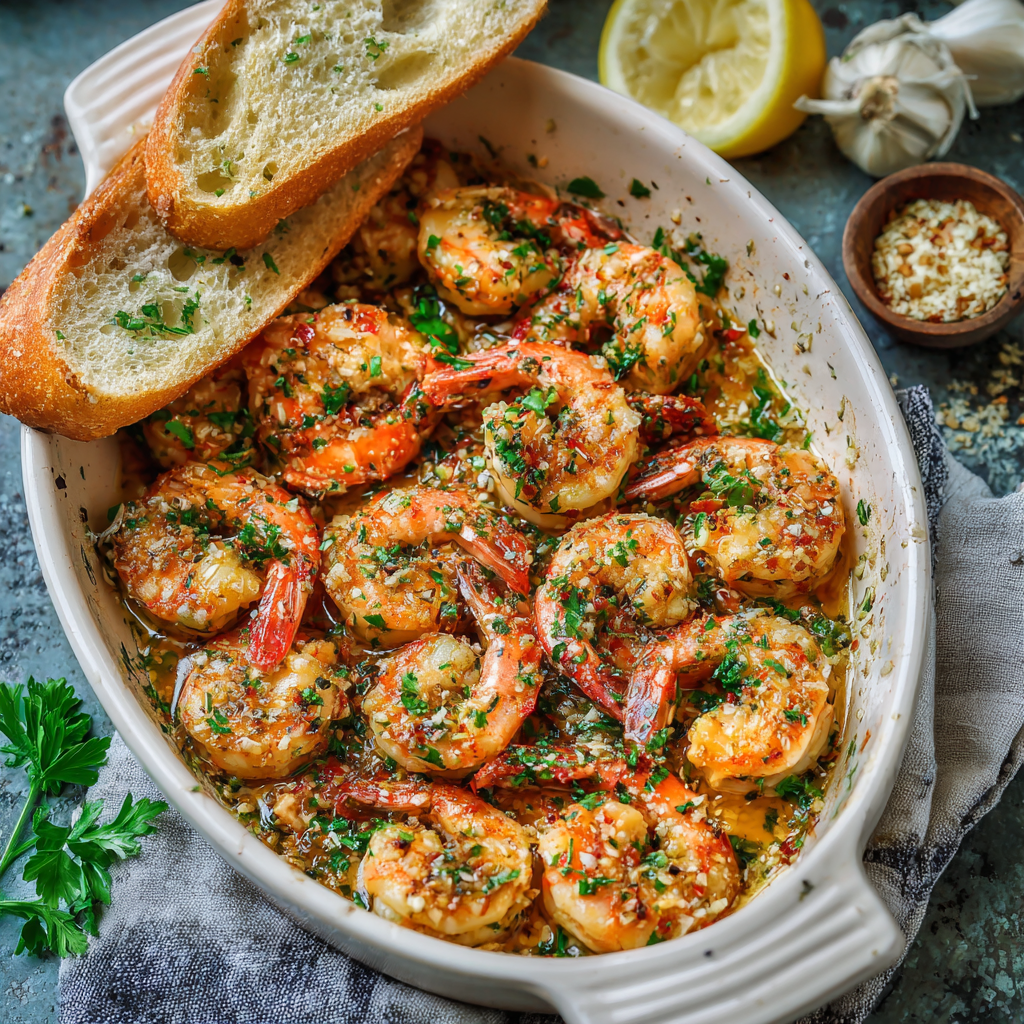 Oven-Baked Garlic Butter Shrimp: Quick, Juicy & Full of Flavor
