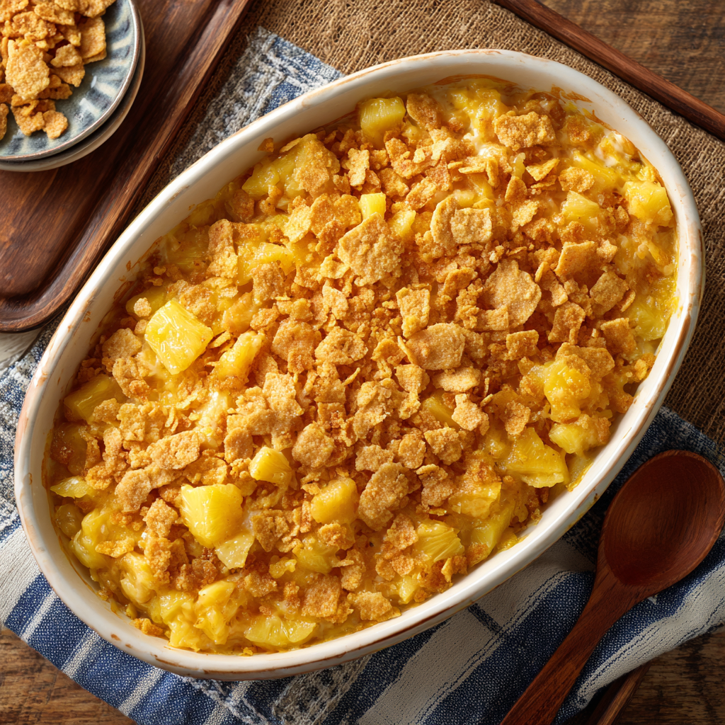 Southern Pineapple Casserole : A Sweet & Savory Easter Staple