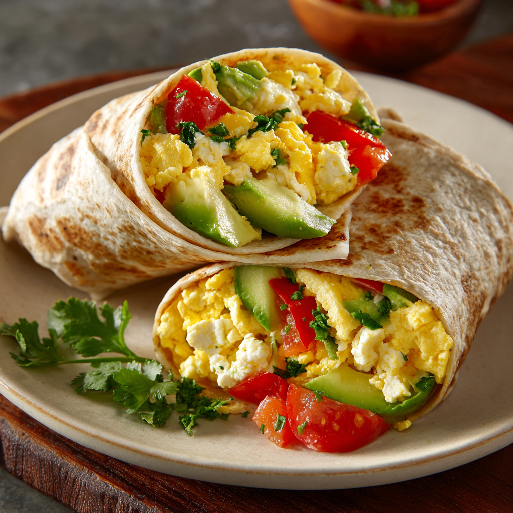 Zesty Cottage Cheese & Avocado Breakfast Burrito : Creamy, Energizing & Satisfying